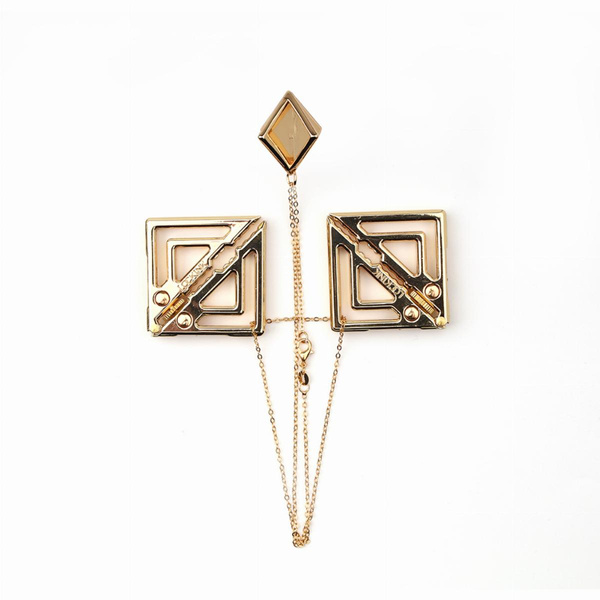 Зажими Adjustable Nipple Clamps With Light Pendant Gold LOCKINK