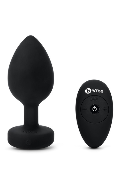 Анальний пробка Vibrating Jewel Plug Xxl Black b-Vibe