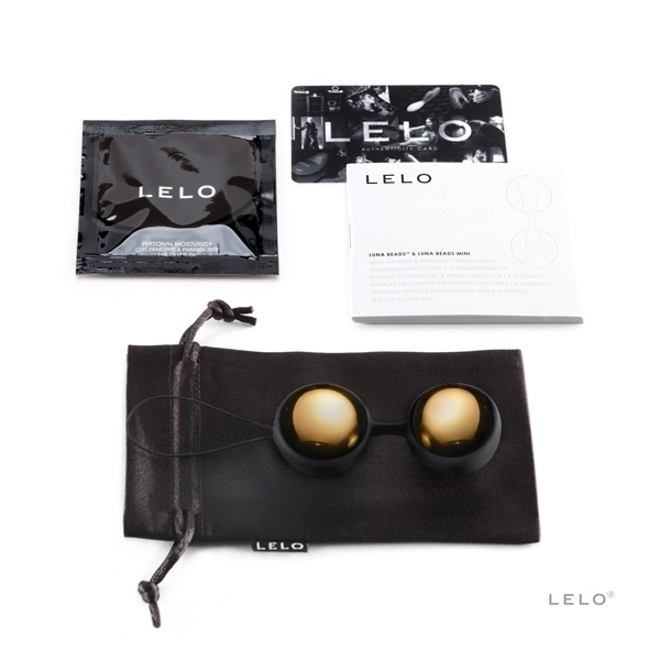 Pozłacane Kulki Gejszy Luna Beads Luxe Gold Lelo