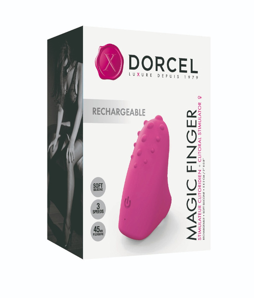 Wibrator na palec Magic Finger Rechargeable Magenta Dorcel
