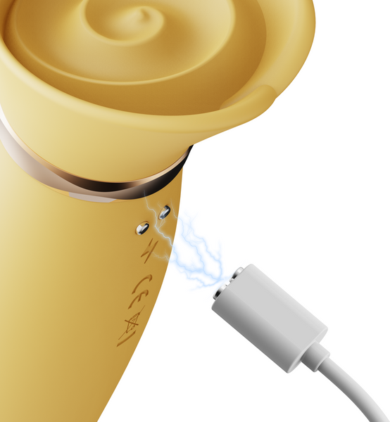 Вібратор Багатофункціональний Rose Thruster Lemon Yellow Zalo