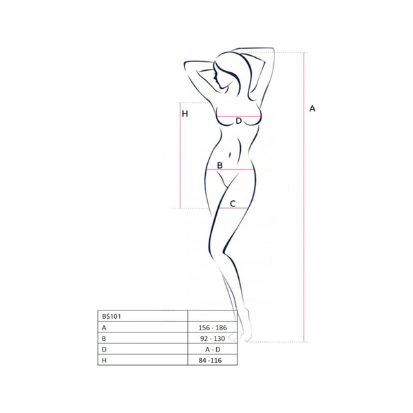 Bodystocking BS101 Black Passion