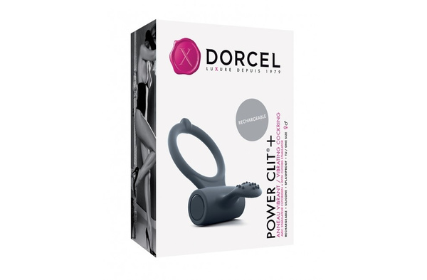 Wibrujący pierścień erekcyjny Power Clit + Marc Dorcel