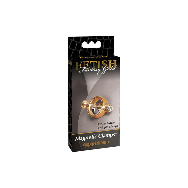 Zaciski na sutki Fetish Fantasy Gold Magnetic Clamps