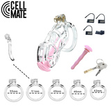 Pas cnoty Guardian Chastity Cage Clear Size 3 CELLMATE