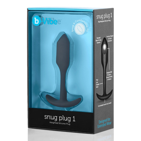 Анальний пробка Snug Plug 1 Black b-Vibe