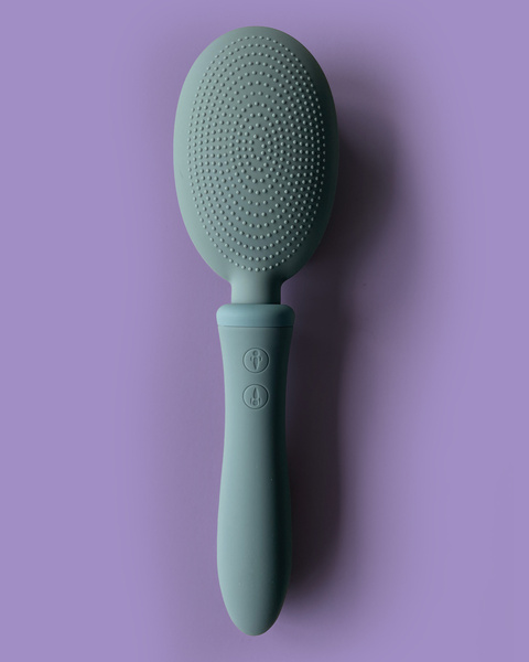 Вібруюча щітка для волосся Vibrating Brush Blue Grey Vibraliss