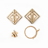 Зажими Adjustable Nipple Clamps With Light Pendant Gold LOCKINK