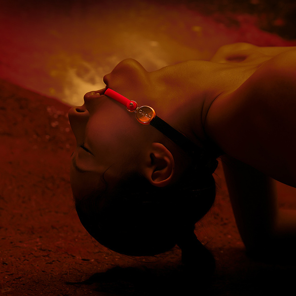 Невидимий Кляп Розширювач Upko Invisible Mouth Gag Black Straps UPKO