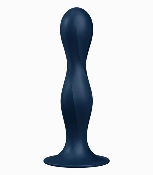 Dildo z wewnętrznymi kulkami Double Ball-R dark blue