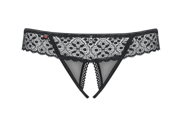 Shibu open black thong S/M Obsessive