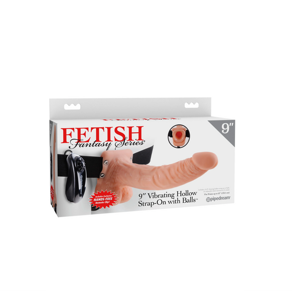 Пояс Fetish Fantasy Series 9" Vibrating Hollow Strap-On Pipedream