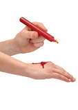 Teasing Wax Candles Large 4-Pack Red - Czerwony Zestaw Długich Świec Do Bdsm Ouch! by Shots