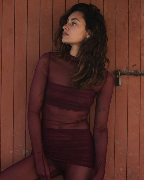 Ambra Jumpsuit Burgundy M/L Promees