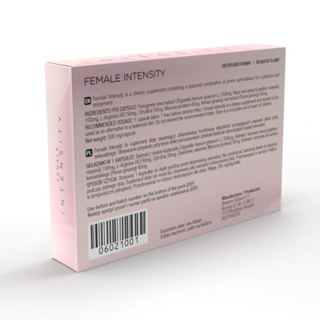 Tabletki Zwiększające Libido Female Intensity 10 Kapsułek SHS