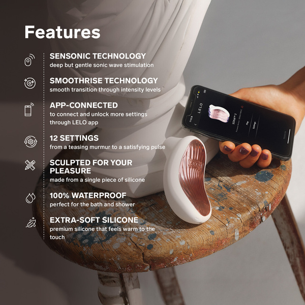 Stymulator łechtaczki sterowany aplikacją LELO Sona 3 Cream Lelo 