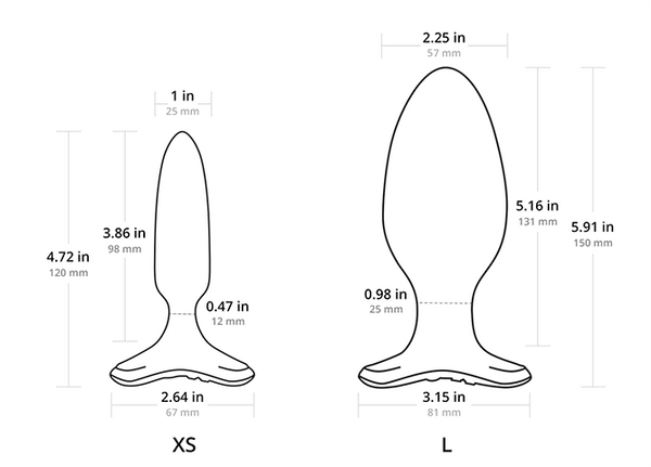 Sterowany aplikacją korek analny dla zaawansowanych Lovense Hush 2 Butt plug 57mm