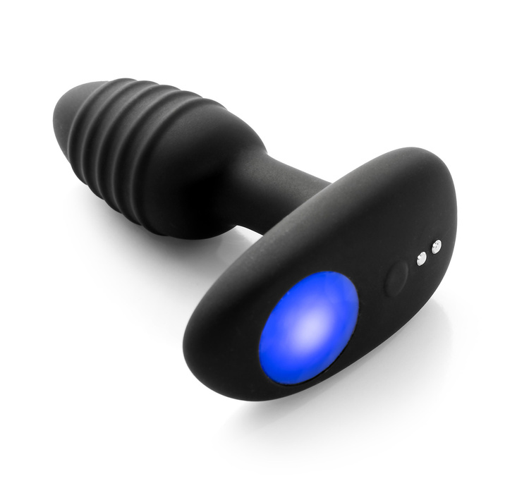 Interaktywny wibrujący korek analny Ohmibod Lumen Black Powered by KIIROO