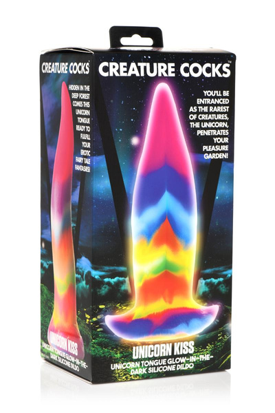 Unicorn Tongue Glow In The Dark Silicone Dildo Creature Cocks
