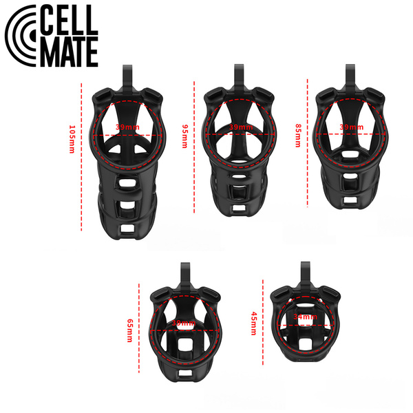 Пас цноти Guardian Chastity Cage Black Size 3 CELLMATE