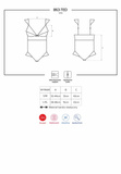 863-Ted-3 Body Czerwone S/M Obsessive