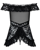 Koronkowa Babydoll Ze Stringami Flores S/M Obsessive