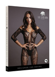 LE DÉSIR Lace Sleeved Bodystocking One Size