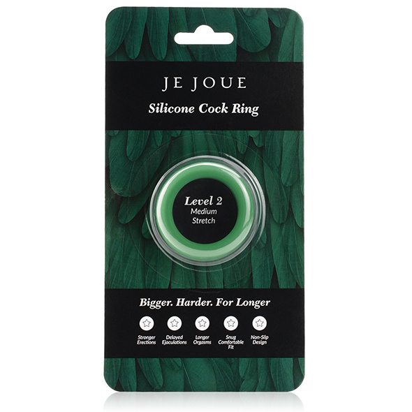 Розтяжний Силіконовий Ерекційний Кільце Medium Stretch Silicone Cock Ring Green Je Joue