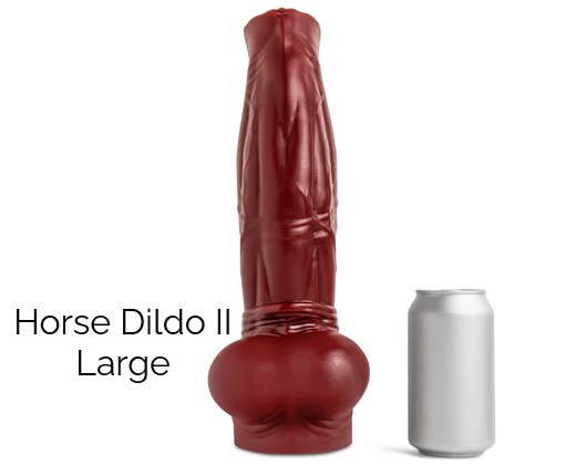 Dildo Horse II Blood Red Soft Vac 4XL Mr Hankeys 