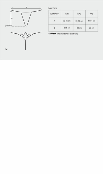 Luiza strings Black  S/M