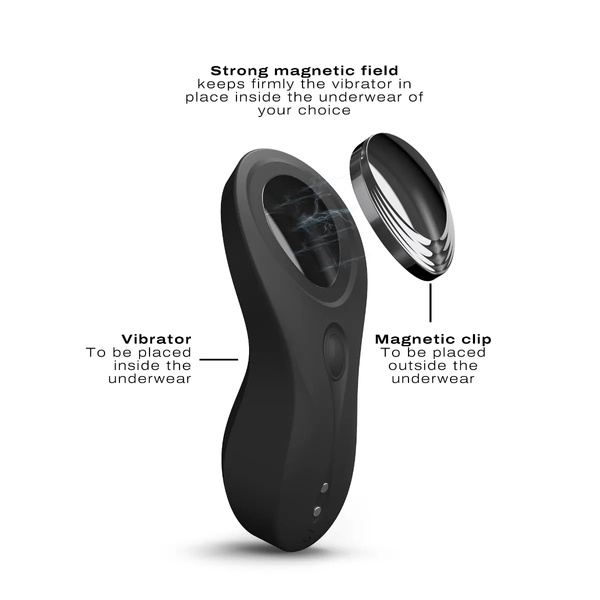 Wibrator do majtek z klipsem magnetycznym Dorcel Discreet Vibe+