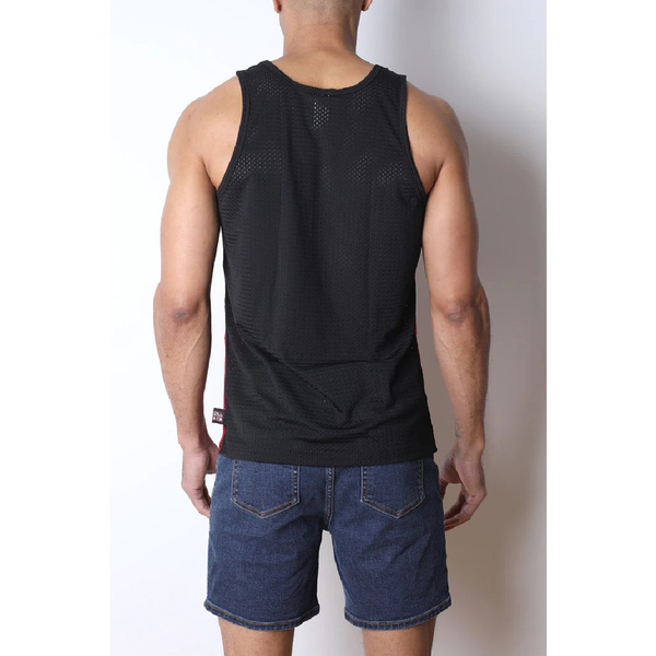 Starter Mesh Tank Top Red Wine L CellBlock13