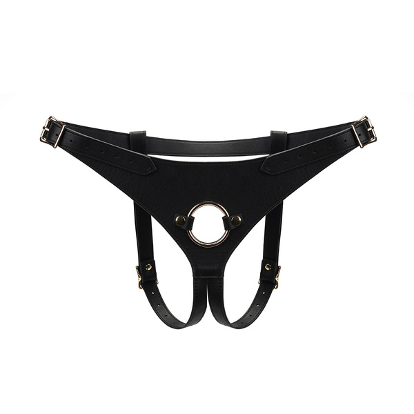 Liebe Seele uprząż Dark Secret Deluxe Leather Strap On Harness