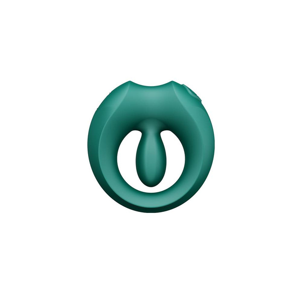 Pierścień erekcyjny ze stymulatorem Apis Turquoise Green Zalo