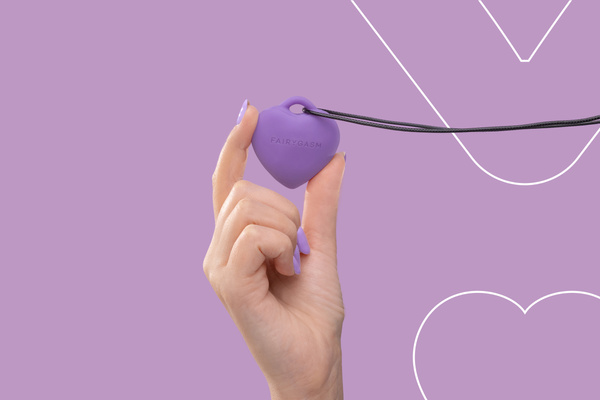 Інтимний масажер Pleasurestone фіолетовий FairyGasm