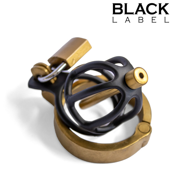 Pas cnoty Weenie Locker Chastity Cage Black/Gold Black Label 