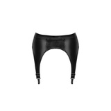 Pas do pończoch F277 Garter belt powerwetlook XL Noir Handmade