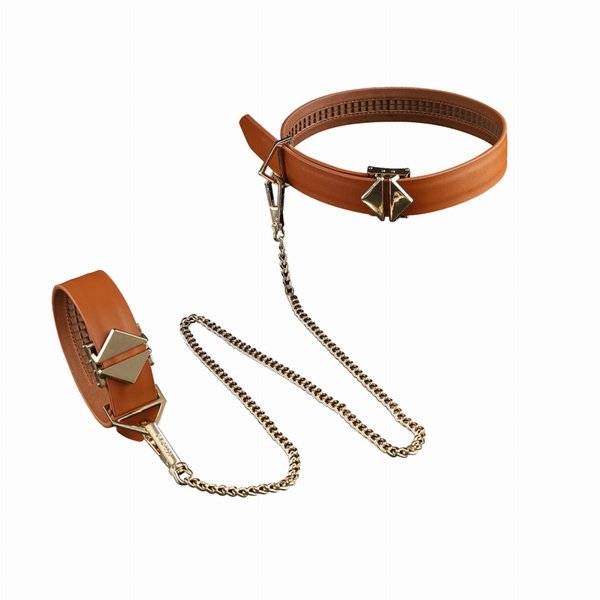 LOCKINK Bondage & Restraint Set Brown