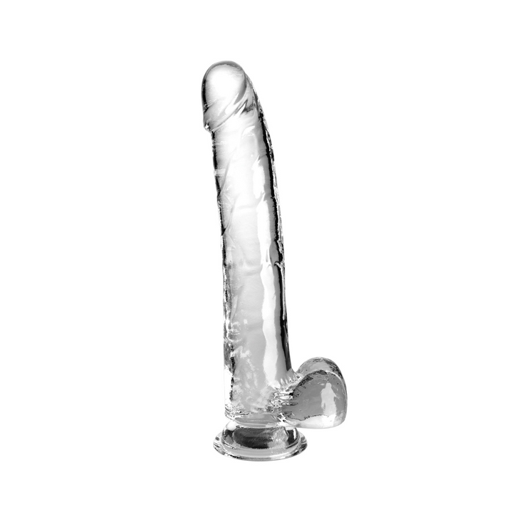 Pipedream King Cock Clear - 11' with Balls