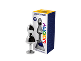 Пробка для анального використання Lollypop Double Ball Metal Plug M Blue Wooomy
