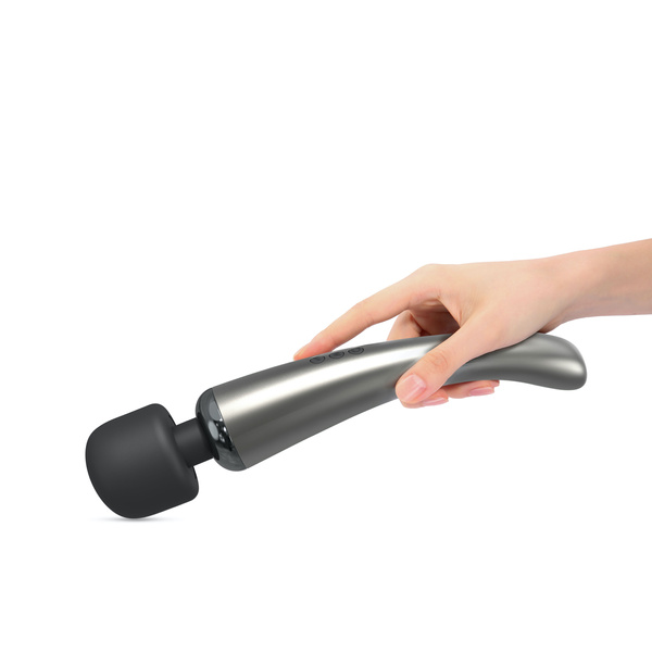 Wibrator różdżka Megawand Chrome Silver Dorcel