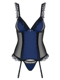 825-COR-6 corset dark blue L/XL