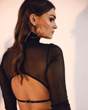 Чуттєвий топ з делікатної сітки Karen Xs/S Promees