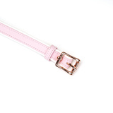 Маска White & Pink Fairygoat Leather Blindfold Liebe Seele