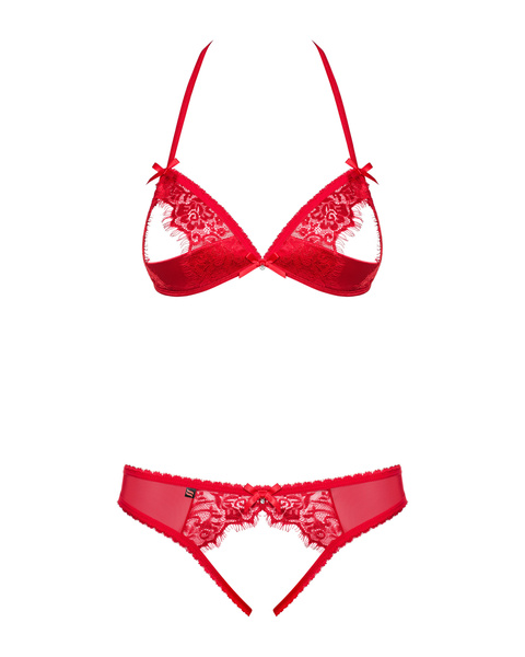 870-Sec-3 комплект 2-частинний червоний S/M Obsessive