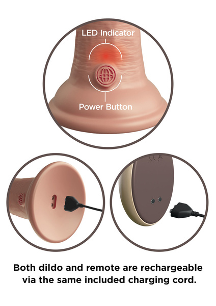 Керований Пультом М’який Силіконовий Вібратор З Твердішим Серцем 9 Inch Dual Density Vibe Cock Light King Cock