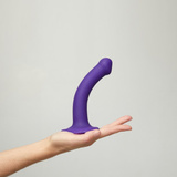 Надзвичайно М'яке Ділдо Silicone Bendable Dildo Double Density S Black Strap-on-me