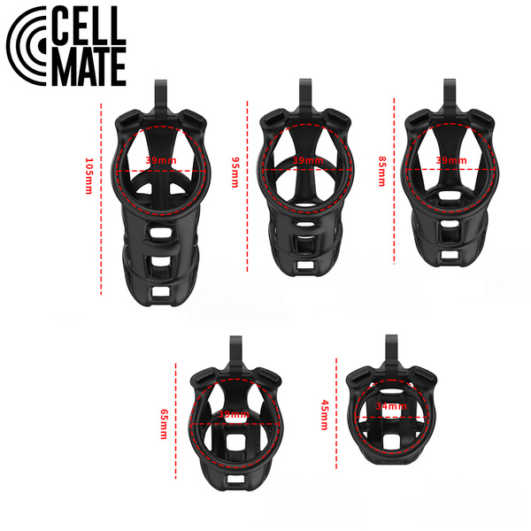 Пас цноти Guardian Chastity Cage Black Size 4 CELLMATE