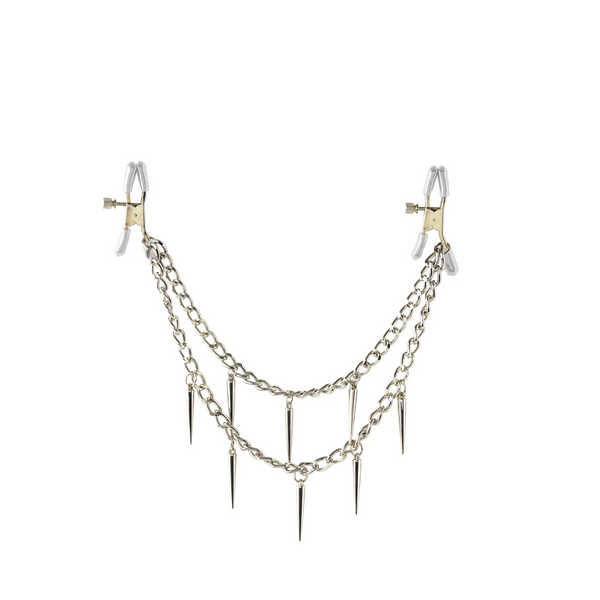 Zaciski Na Sutki Fetish Fantasy Rock Hard Nipple Clamps Silver Pipedream