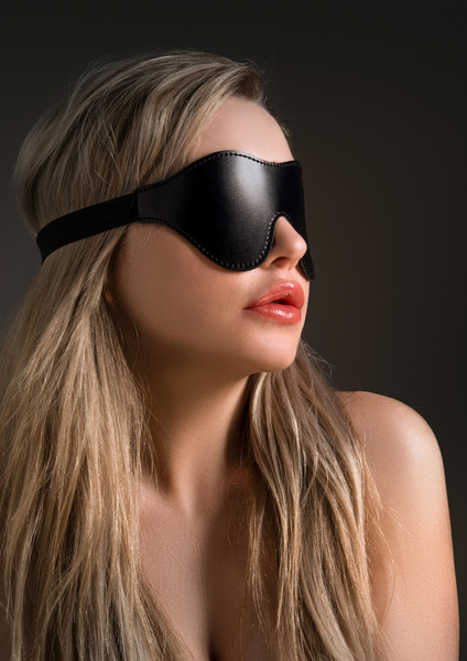 Opaska na oczy z ekoskóry Taboom Intense Dark Blindfold Black